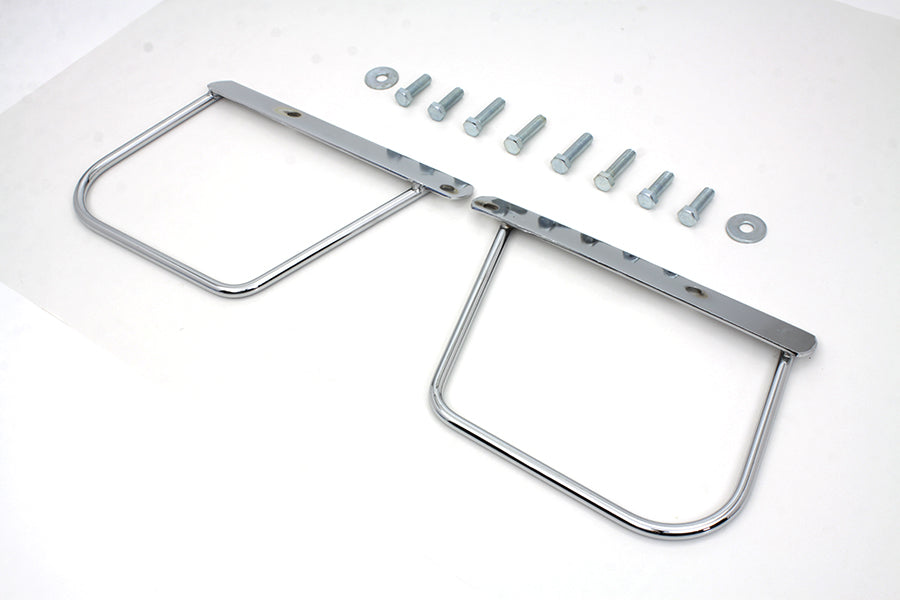 Chrome Saddlebag Support Set