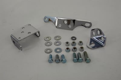 Chrome 3 Piece Top Motor Mount Set