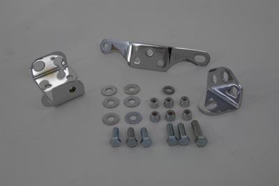 Chrome 3 Piece Top Motor Mount Set