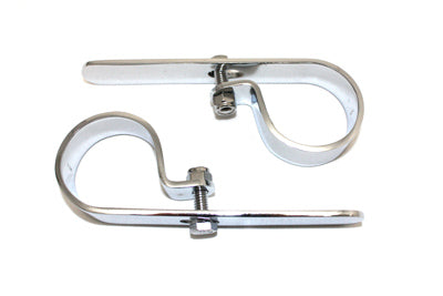 Chrome 1-7/8 Exhaust P Clamp Set