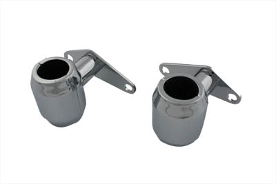 Spring Fork Fender Chrome Mount Clamp Set