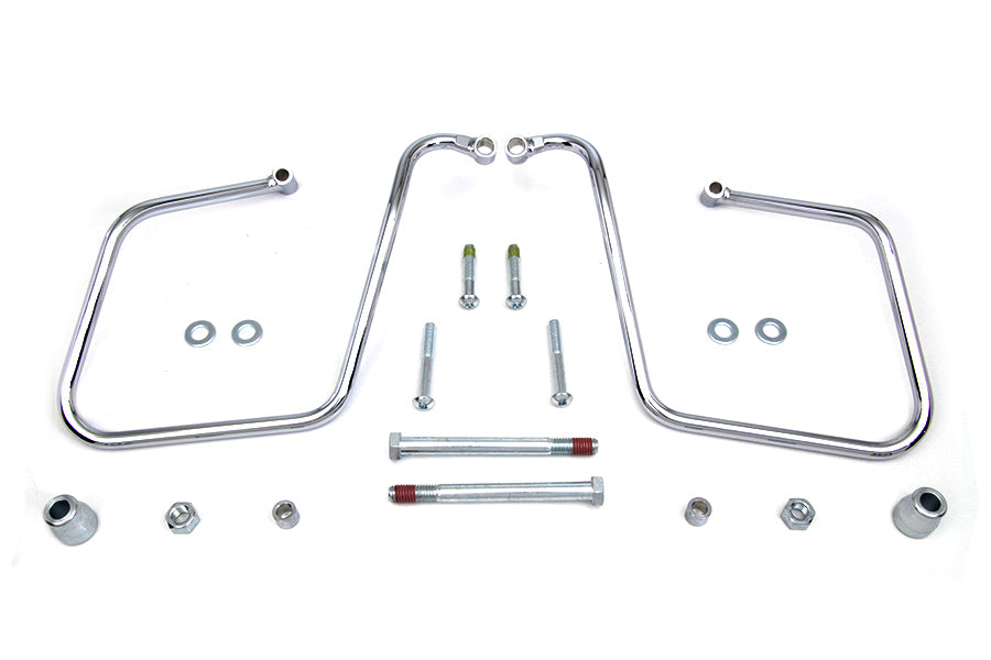 Chrome Saddlebag Support Set