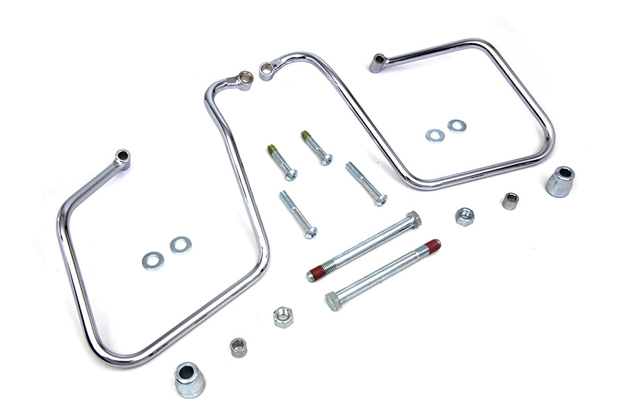 Chrome Saddlebag Support Set