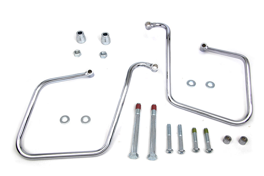 Chrome Saddlebag Support Set