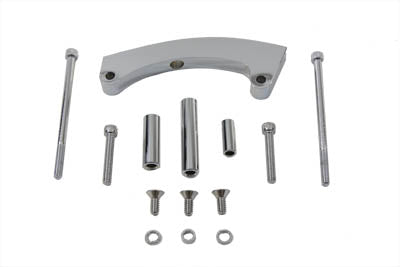 Chrome Side Mount Tail Lamp Bracket Curved