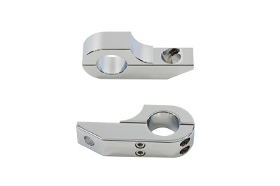 Footpeg Extender Clamp Set Chrome