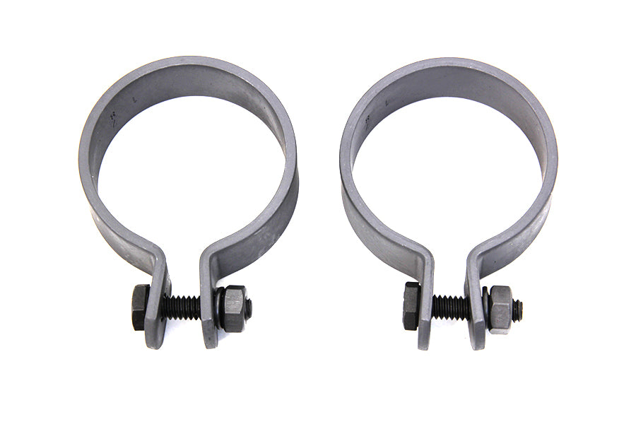 Parkerized 1-7/8 Muffler End Clamp Set