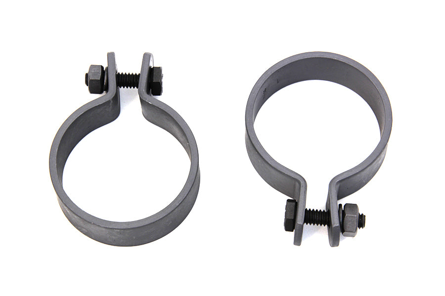 Parkerized 1-7/8 Muffler End Clamp Set