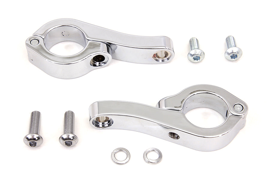 Chrome Fog Lamp Engine Bar Clamp