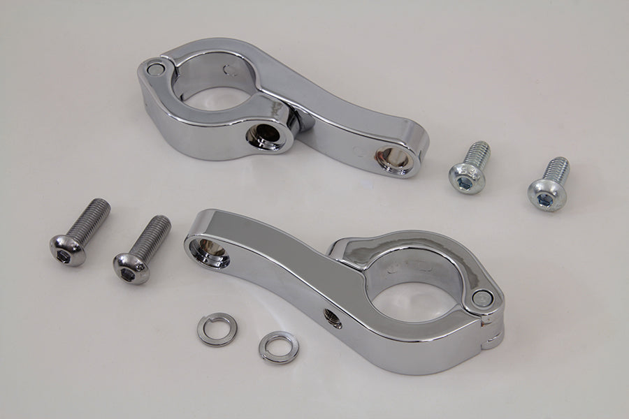 Chrome Fog Lamp Engine Bar Clamp