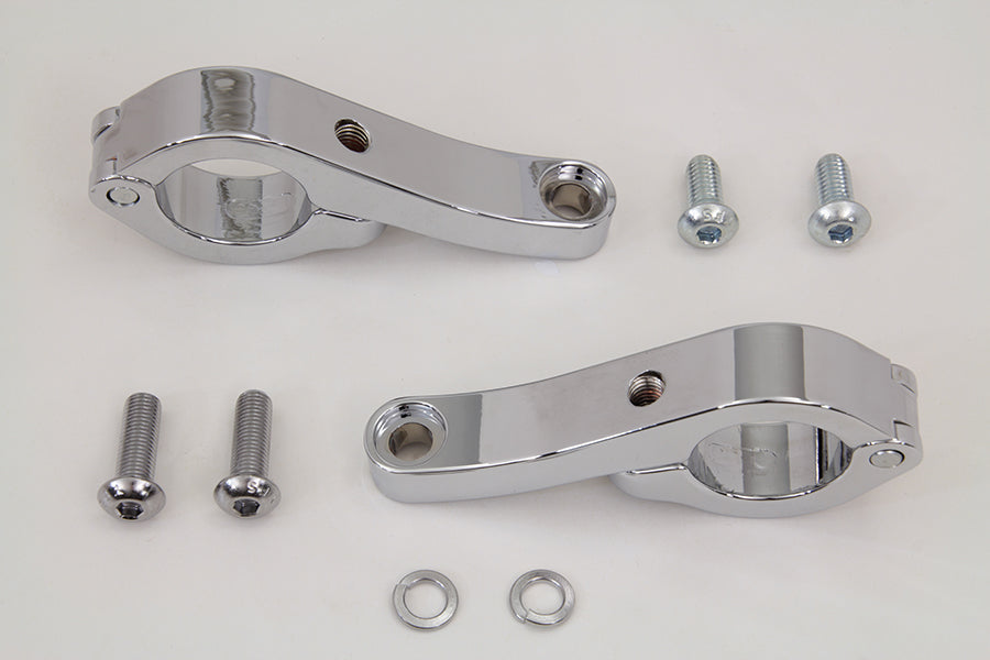 Chrome Fog Lamp Engine Bar Clamp