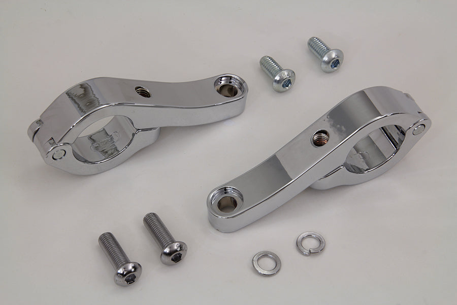 Chrome Fog Lamp Engine Bar Clamp