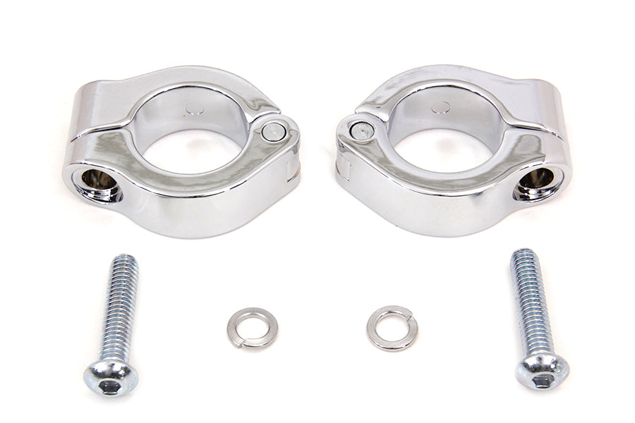Chrome Fog Lamp Engine Bar Clamp
