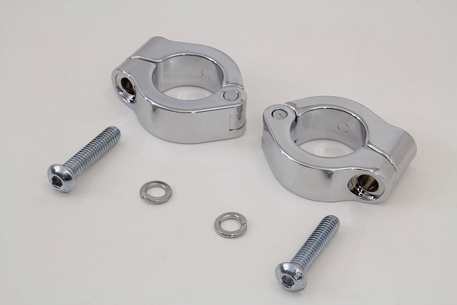 Chrome Fog Lamp Engine Bar Clamp