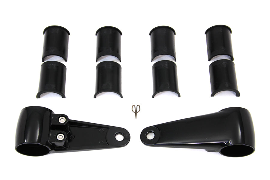 Side Mount Headlamp Bracket Kit Black