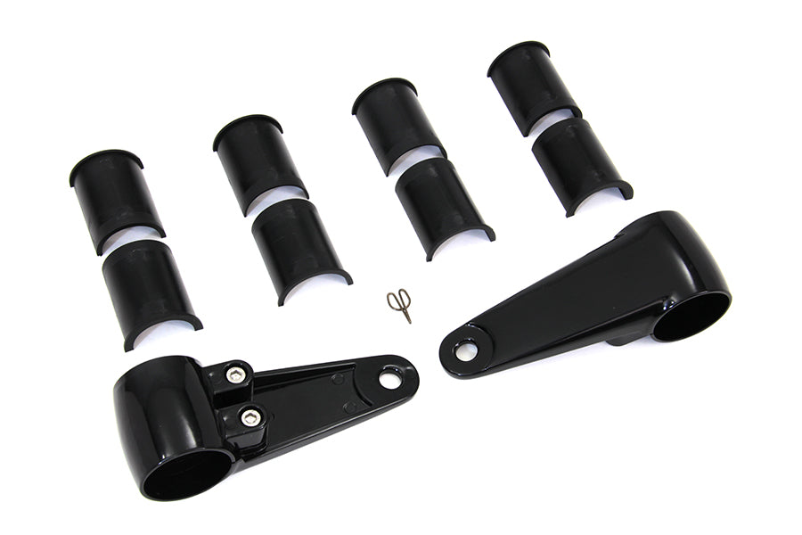 Side Mount Headlamp Bracket Kit Black
