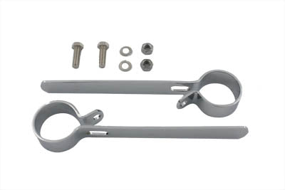 Chrome 1-1/2 Exhaust Hanger Clamp Set