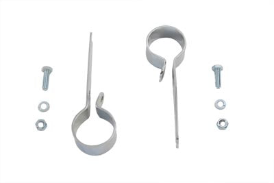 Chrome 1-3/4 Exhaust Hanger Clamp Set