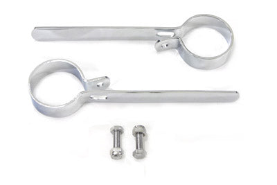 Chrome 2 Exhaust Hanger Clamp Set