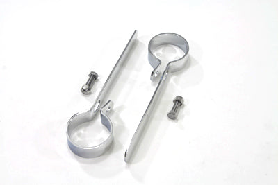 Chrome 2 Exhaust Hanger Clamp Set