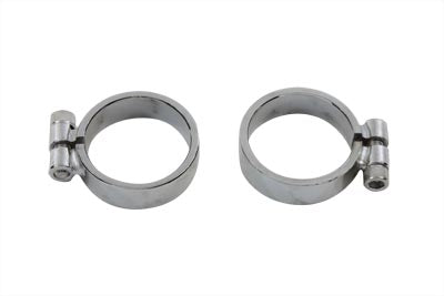 Chrome Allen Type Exhaust Clamp Set Wide
