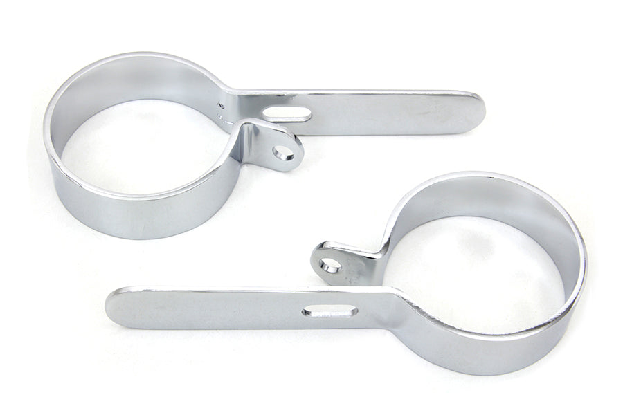 Chrome 2-1/2 Exhaust Hanger Clamp Set