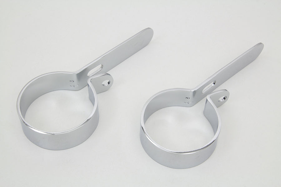 Chrome 2-1/2 Exhaust Hanger Clamp Set