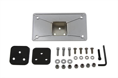 License Plate Frame Bracket Kit Chrome