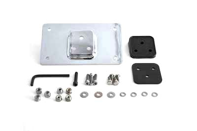 License Plate Frame Bracket Kit Chrome
