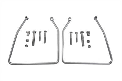 Chrome Saddlebag Support Set
