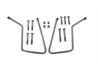 Chrome Saddlebag Support Set