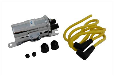 Round Chrome 6 Volt Dual Coil with Bracket