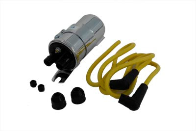 Round Chrome 6 Volt Dual Coil with Bracket