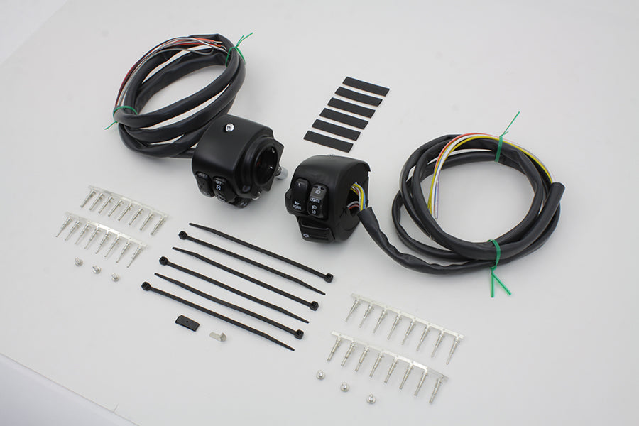 Handlebar Control Switch Housing Kit Black