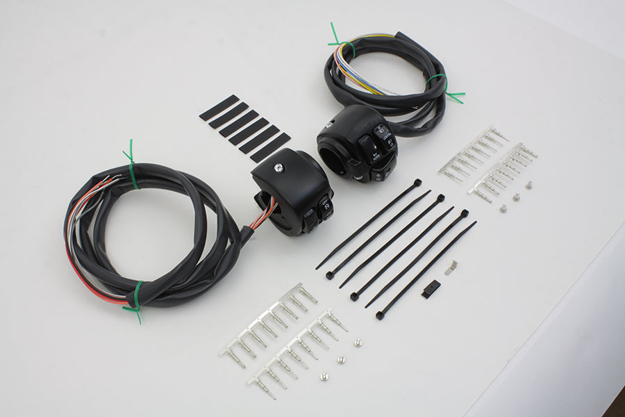Handlebar Control Switch Housing Kit Black