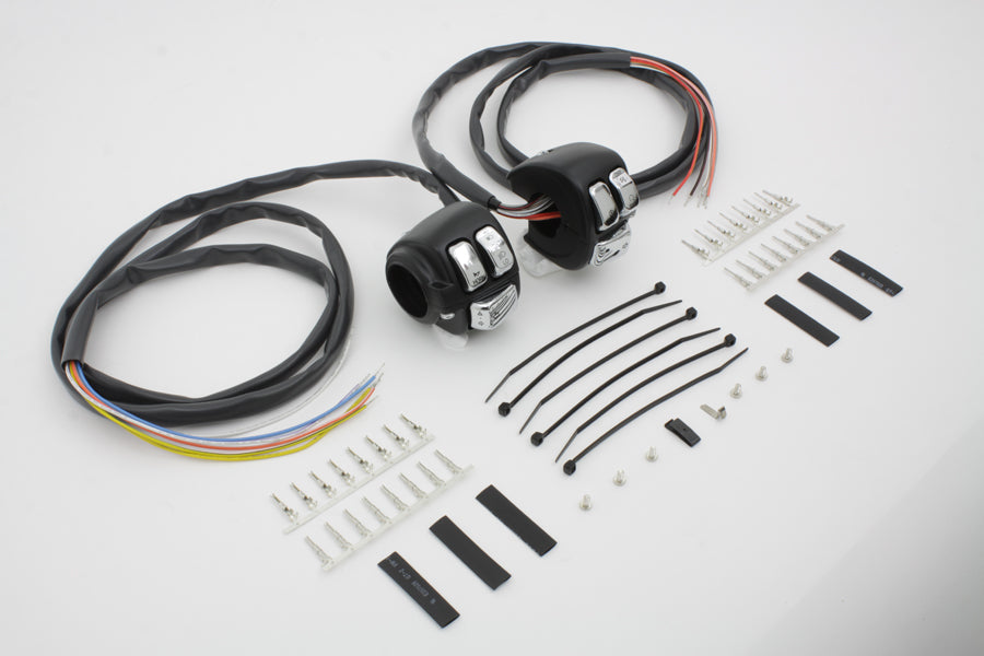 Handlebar Control Switch Housing Kit Black
