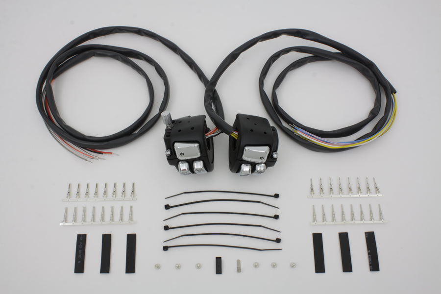 Handlebar Control Switch Housing Kit Black