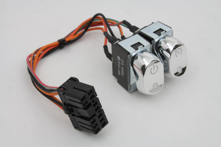 Rocker Style Handlebar Switch Kit Chrome