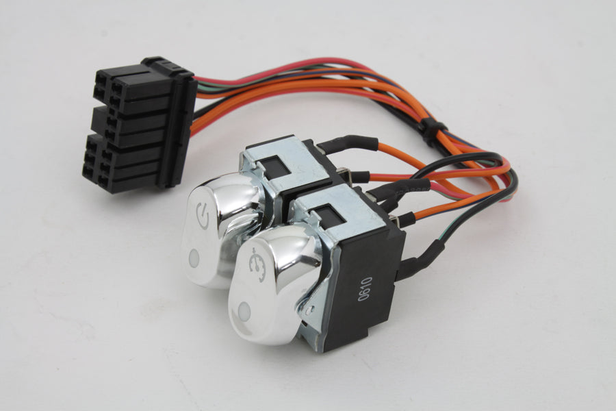Rocker Style Handlebar Switch Kit Chrome