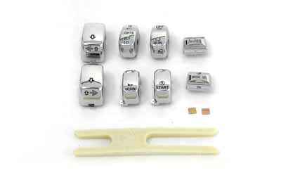 Chrome Switch Cover Set