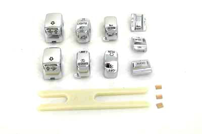 Chrome Switch Cover Set