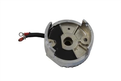 Chrome 12 Volt Regulator End Cover with High Output