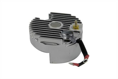 Chrome 12 Volt Regulator End Cover with Low Output