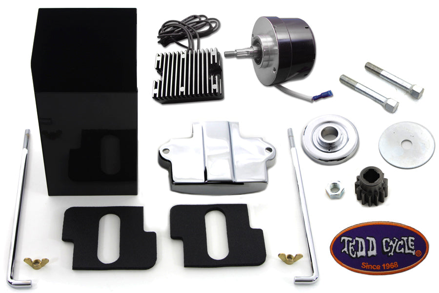Black 12 Volt Alternator Generator Conversion Kit