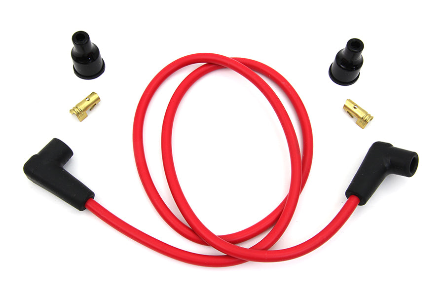 Red Copper Core 7mm Spark Plug Wire Kit