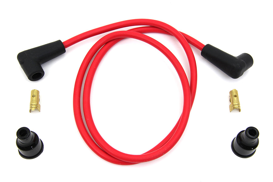 Red Copper Core 7mm Spark Plug Wire Kit