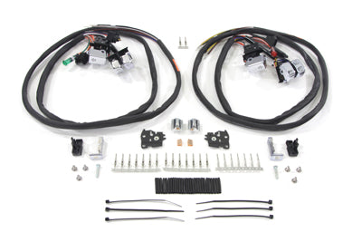 Handlebar Switch Kit Chrome with 60 Wires