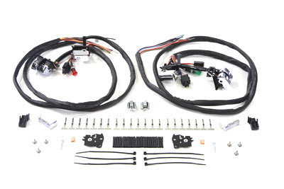 Handlebar Switch Kit Chrome with 60 Wires