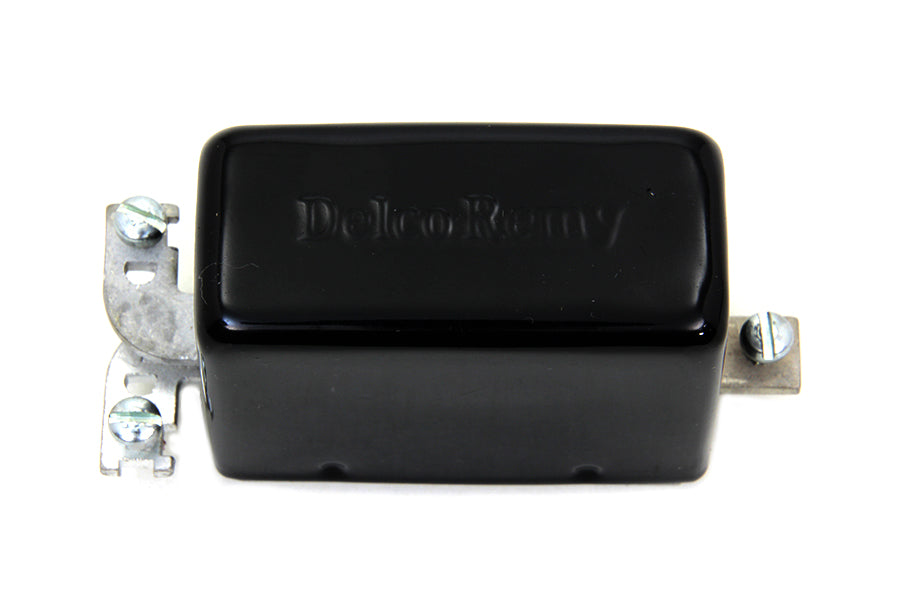 Black Replica Delco Remy 3-Brush Generator Relay