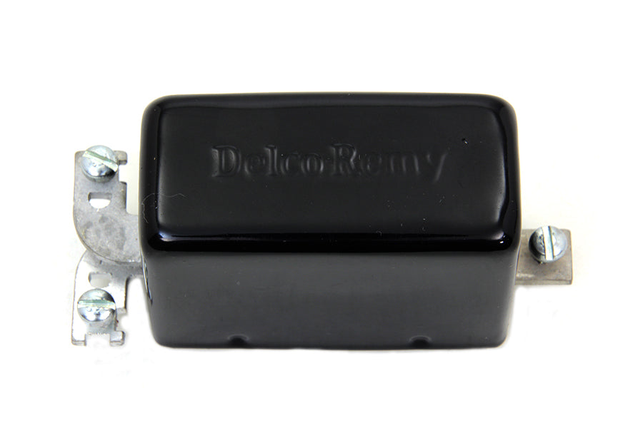 Black Replica Delco Remy 3-Brush Generator Relay